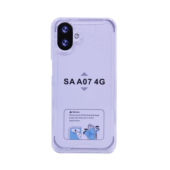 Capa de Silicone Dura para Samsung Galaxy A07 4G Transparente